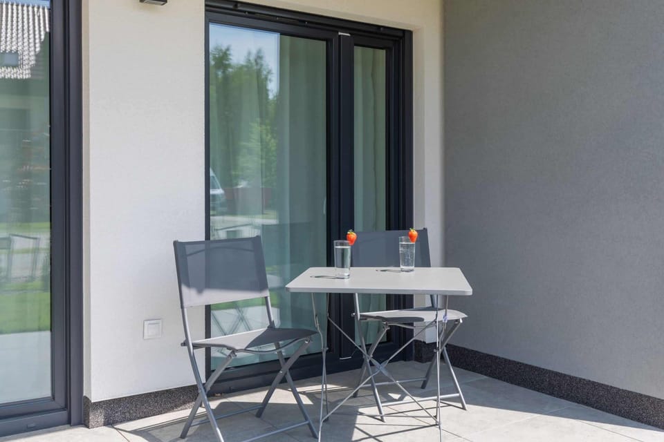 The terraces's stylish design ensures a pleasant stay. 