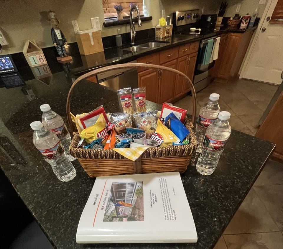 You never know what delightful surprises await you in your Welcome Basket!