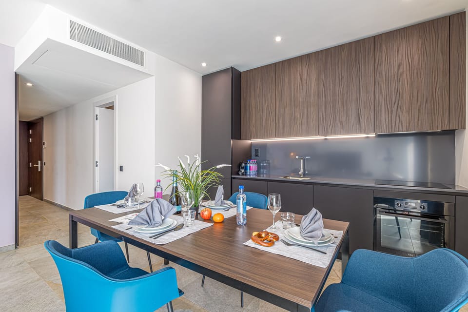 Kitchen and dining area