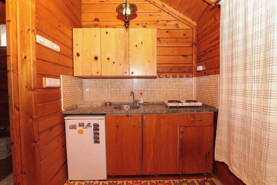 Family Bungalow | Private kitchen | Mini-fridge, griddle, cookware/dishes/utensils, spices