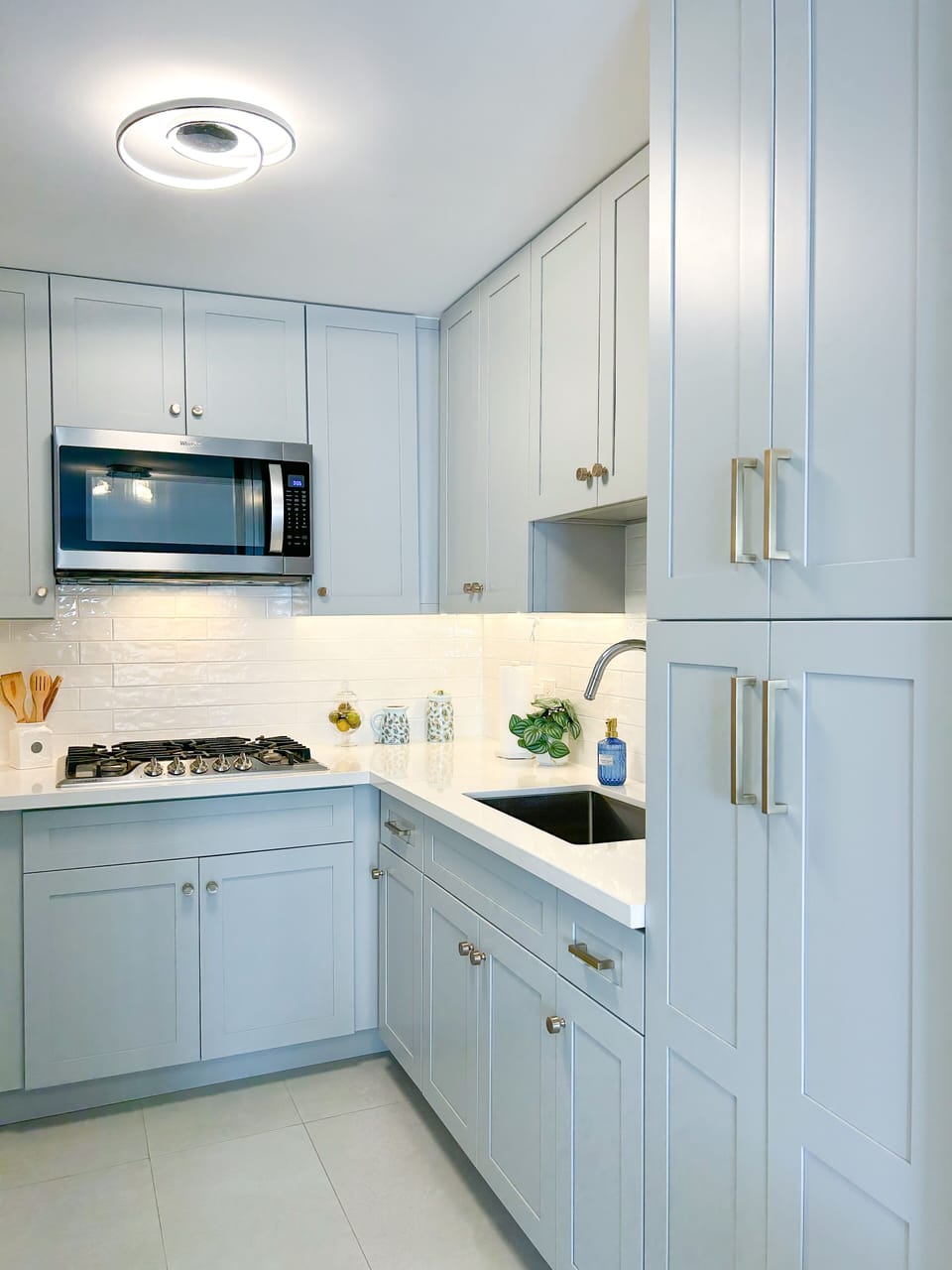 Kitchen with cookware