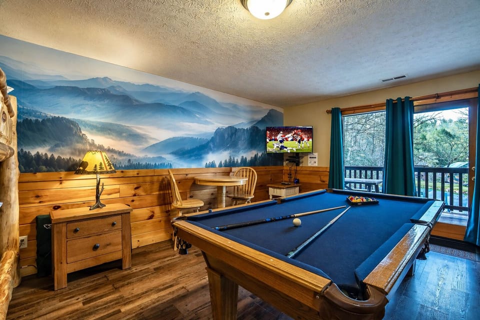 The ultimate hangout space for kids and adults alike with games and pool table for everyone.