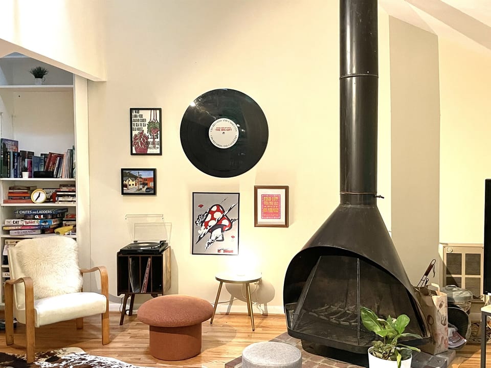 Build a fire in the awesome original 1973 fireplace, and listen to records--bring your own or check out my small but growing collection! 