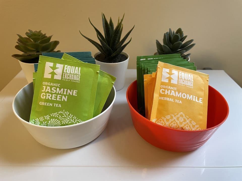 For you: organic tea by Equal Exchange