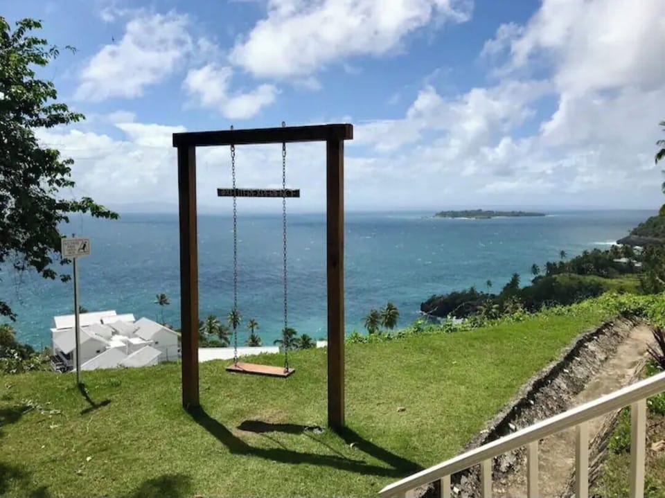 Swing and Cayo Levantado in the front. 