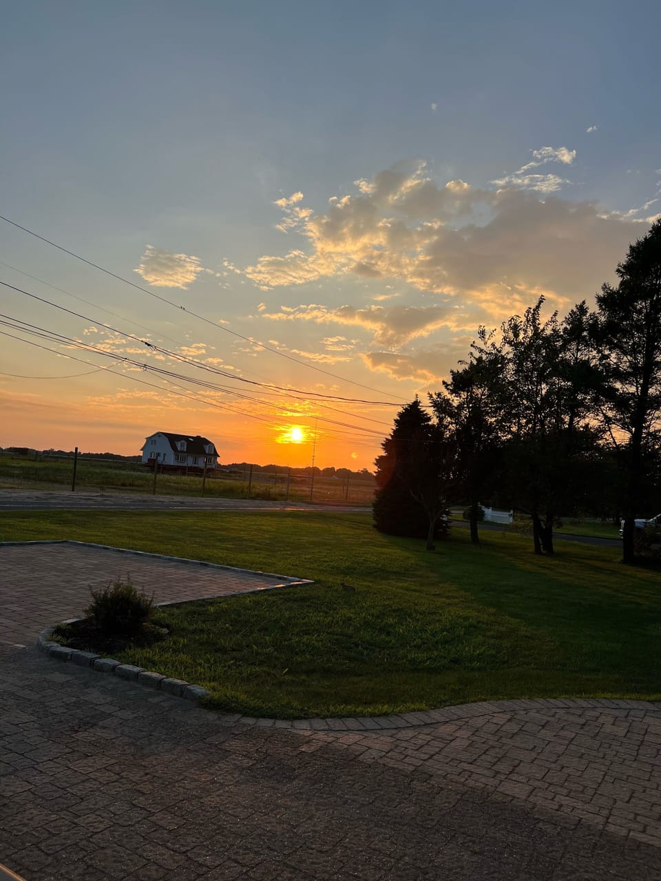 Sunset views from front porch