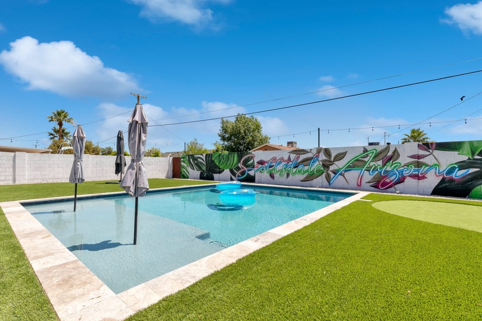 Heated pool access available for a small fee — perfect for relaxing day or night.