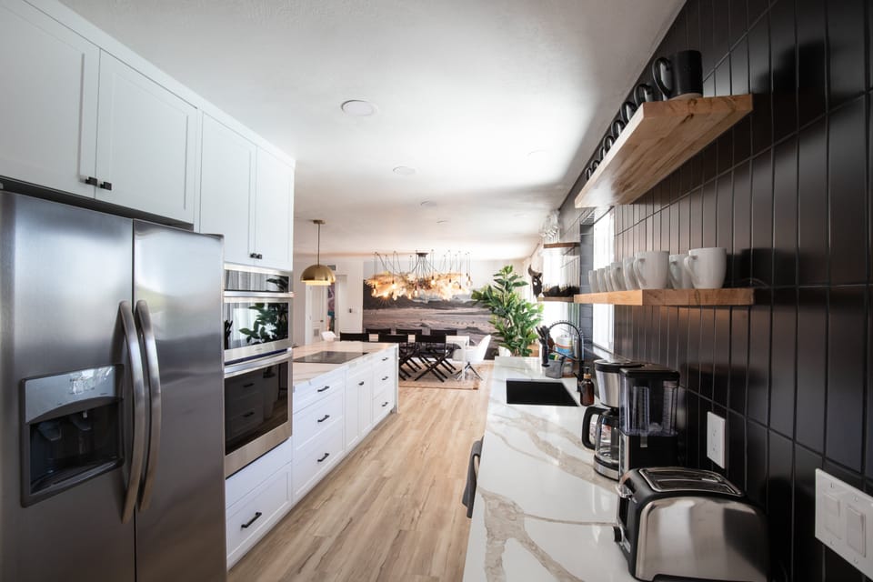 Chef-ready kitchen complete with modern appliances, utensils, and all the essentials for your stay