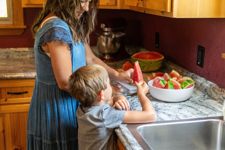 Enjoy all the counter space for perfect meal prepping.
