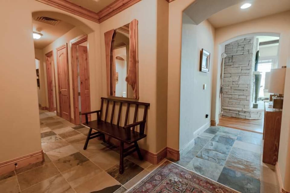 Luxury Condo | Living area | 40-inch flat-screen TV with digital channels, TV, fireplace