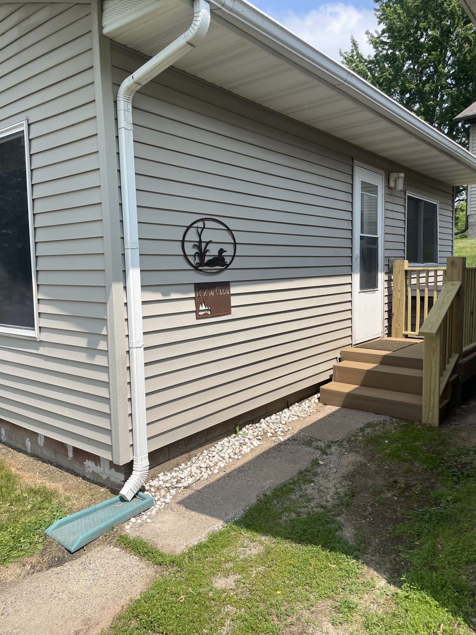 Entrance to the Loon Cabin