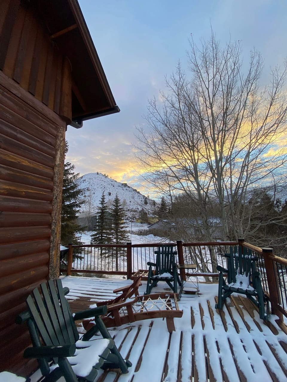 Winter sunset