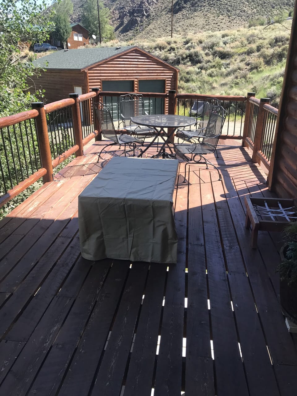 Fire table available for guest use 