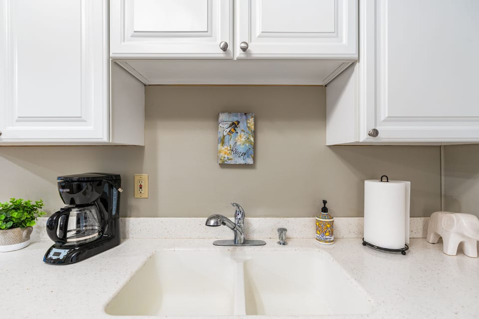 Chimney Base Chalet kitchen is fully equipped for cooking, baking, and quick meals.