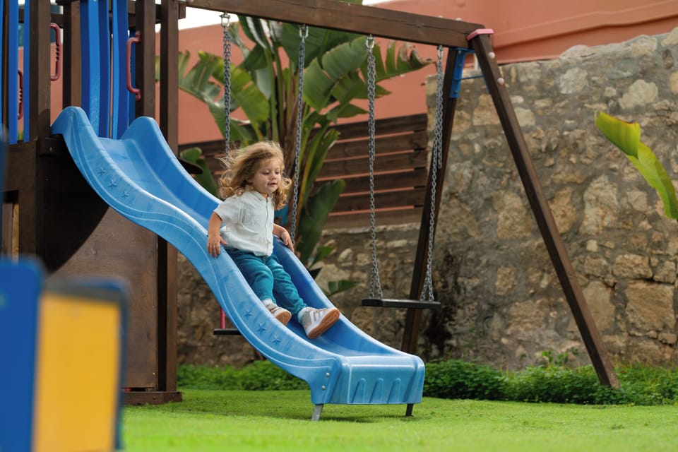 The outdoor playground is our younger guests favorite. 