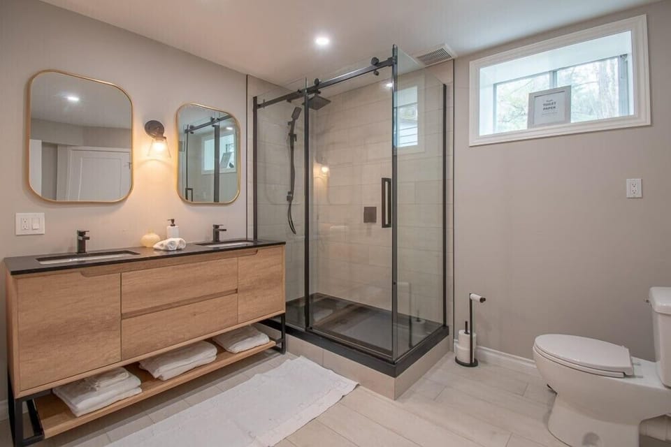 Lower Level Bathroom with Heated Floor
