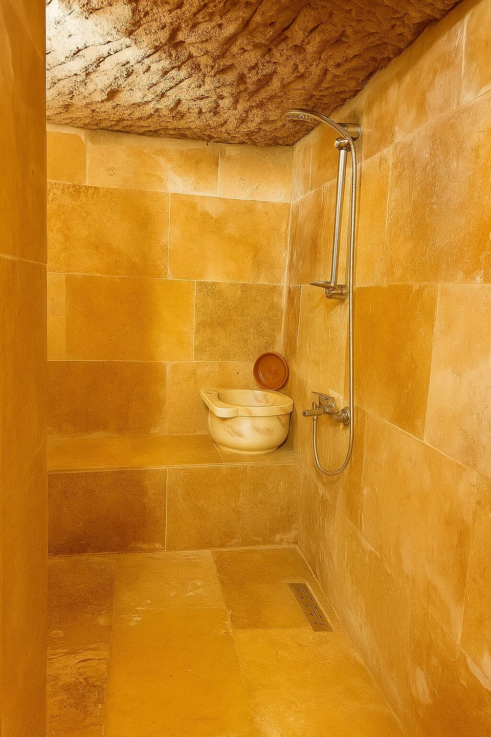 Romantic Studio Suite | Bathroom | Shower, rainfall showerhead, free toiletries, hair dryer