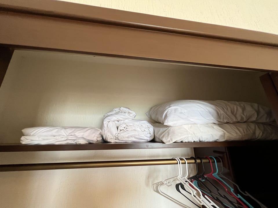 Extra towels, sheets, blankets, and pillows if needed in each room.