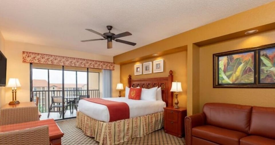 King size bed and sofa bed