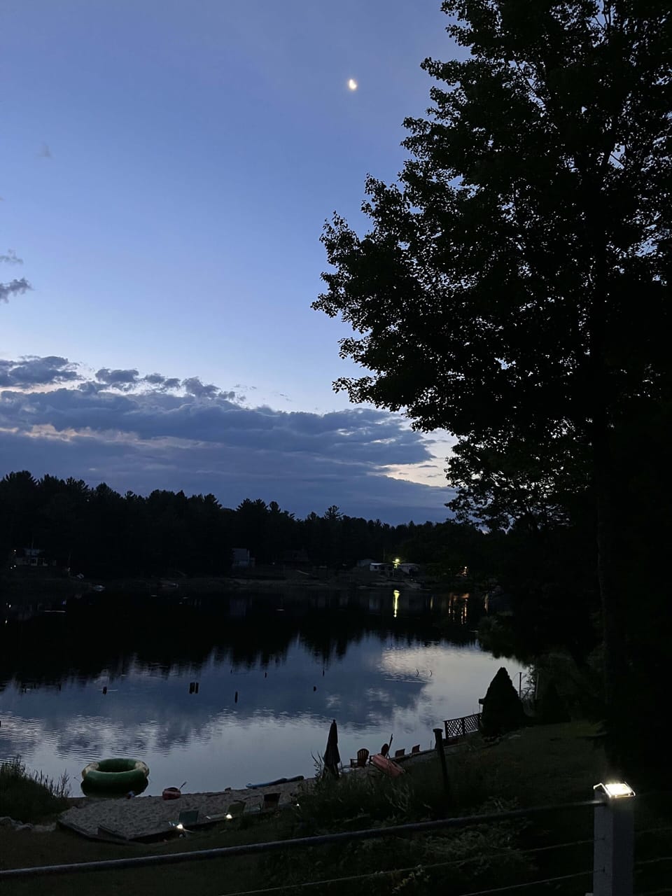 Night view from the deck