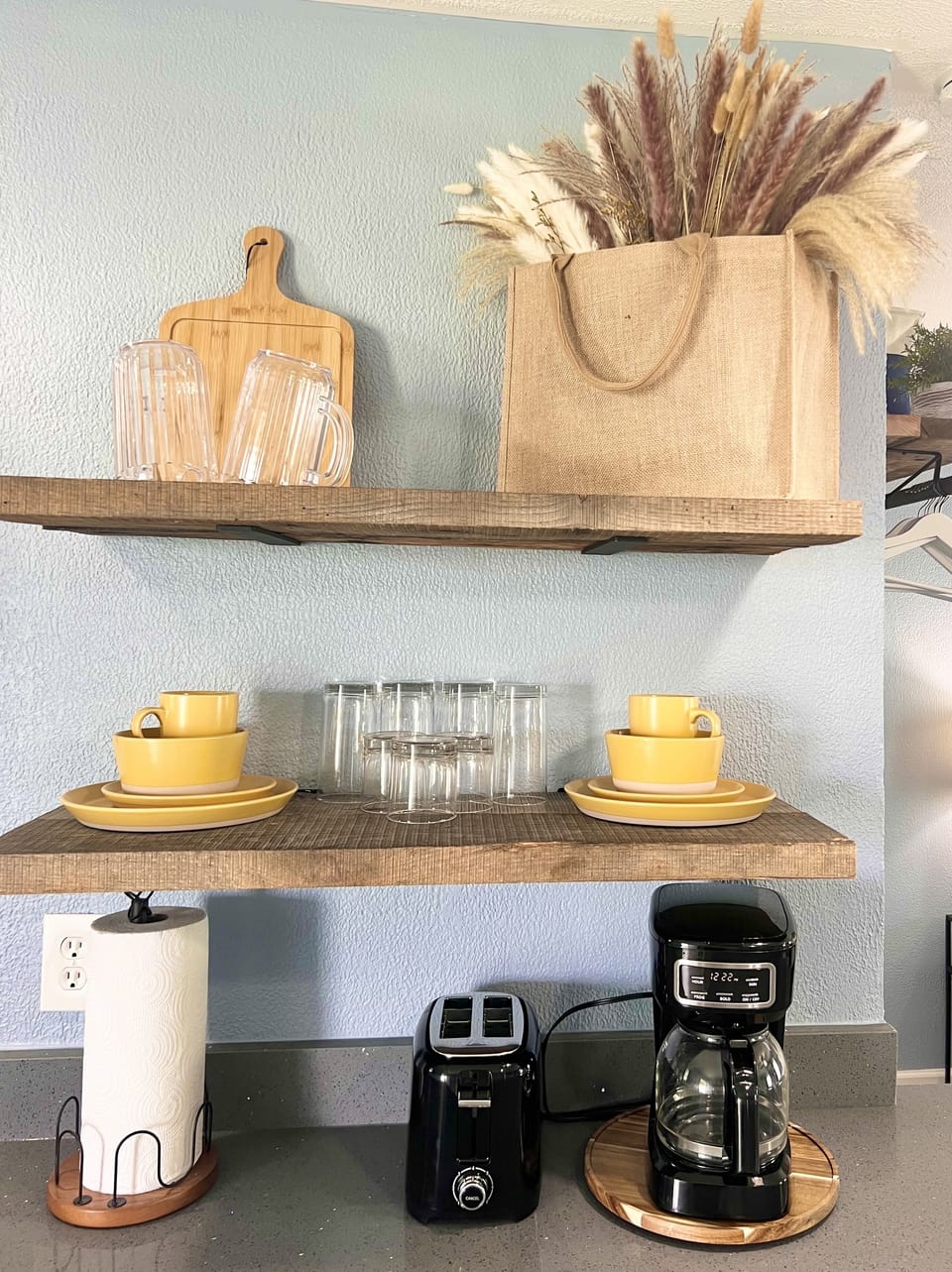 Coffee maker, and coffee filters included!