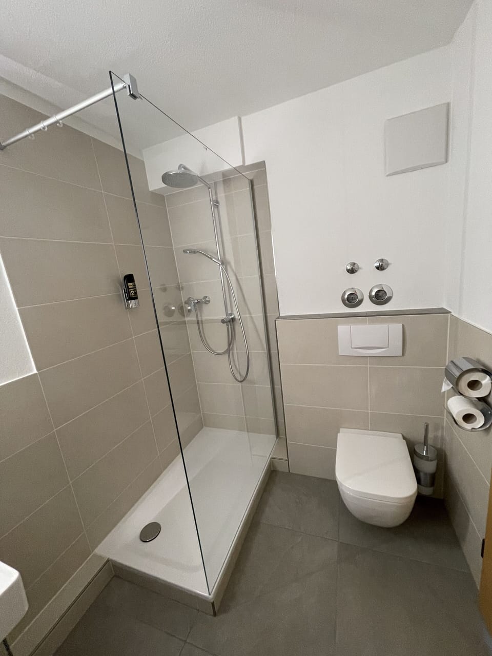 Hair dryer, towels