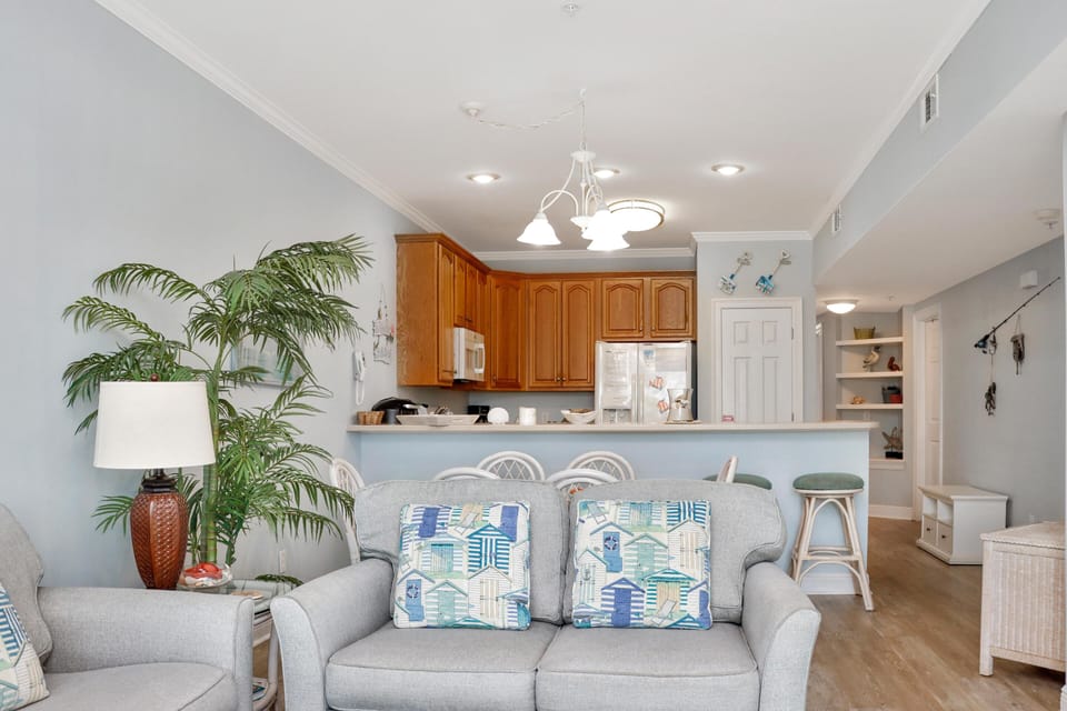 Condo, Multiple Beds (Dunes Club 1D) | Living area