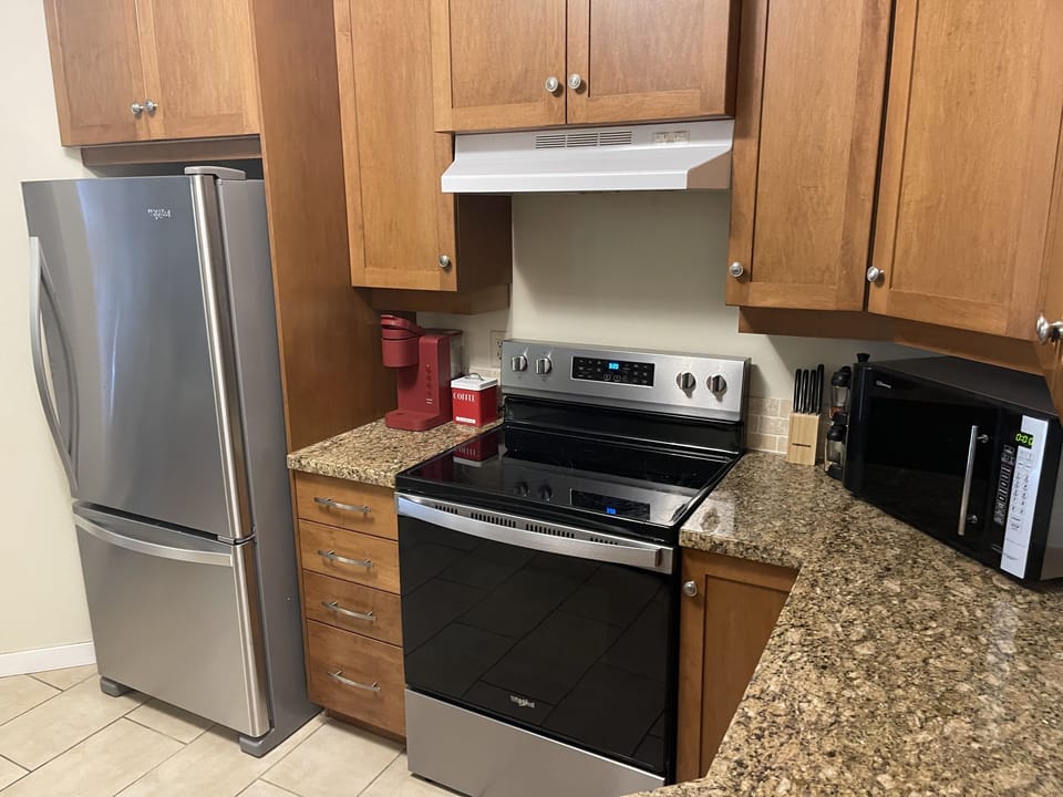 Keurig coffee machine and drip coffee maker available.