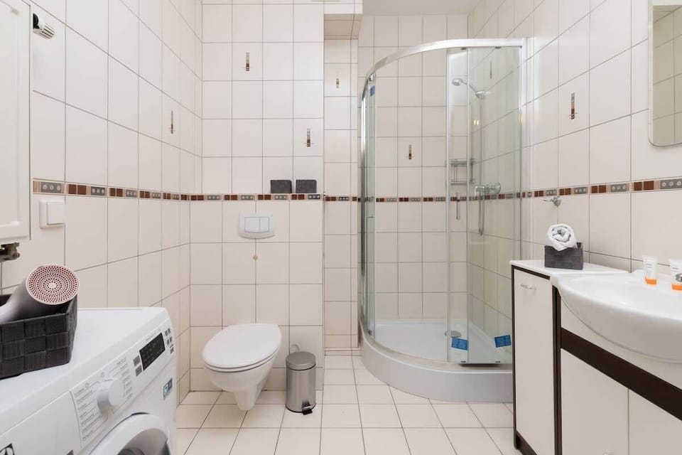 Free toiletries in the bathroom. 