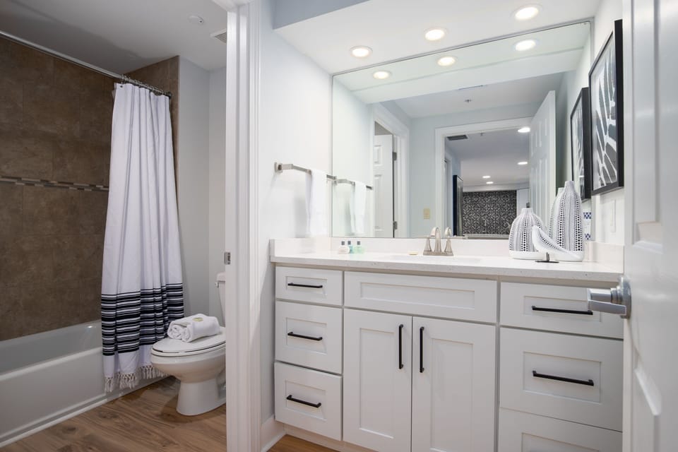 Bathroom with shower/tub combo