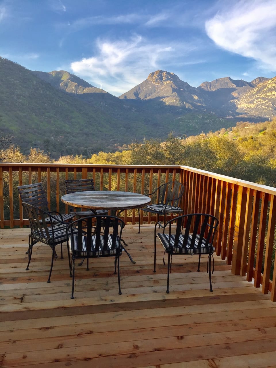 Side view from deck
