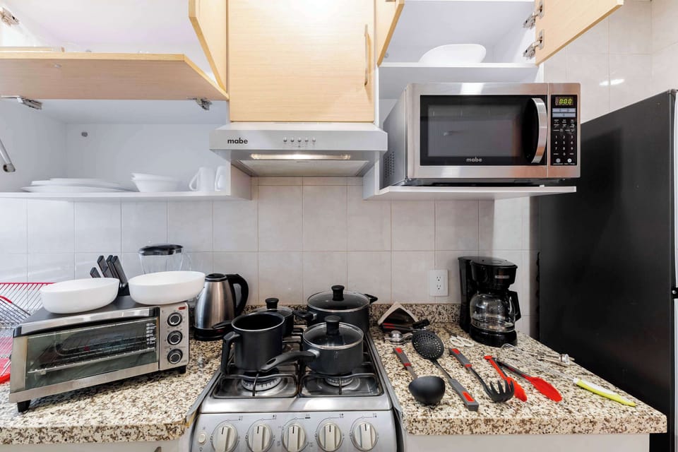 Kitchen essentials provided for your stay.


