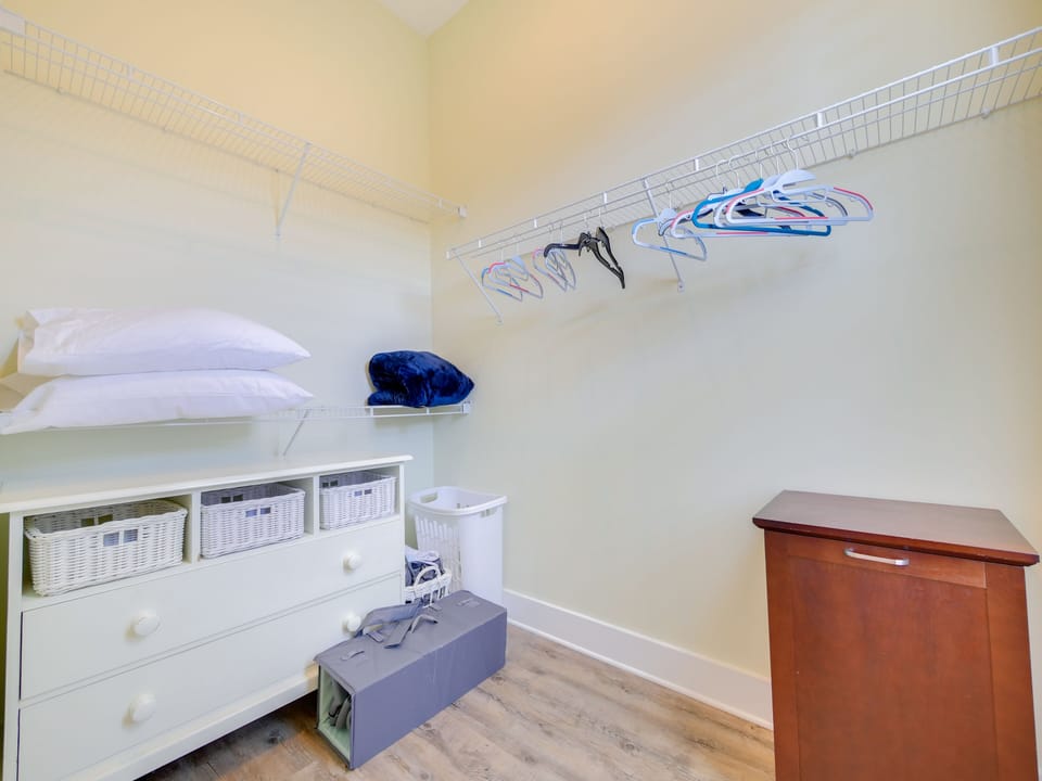 Master Closet with pack n' play