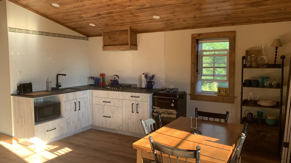 Kitchen and dining area