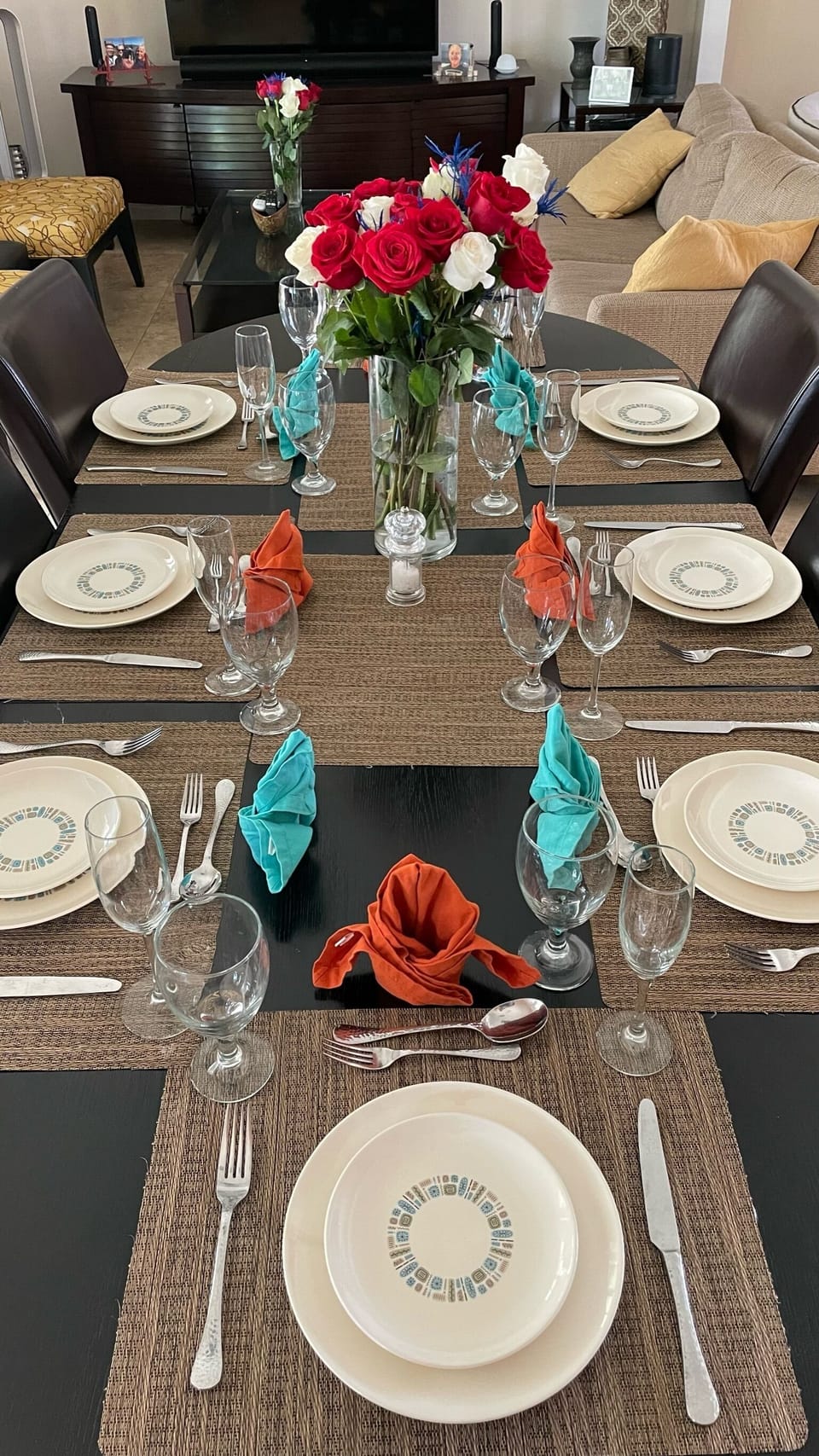 Dining area seats 8 plus two additional outdoor areas