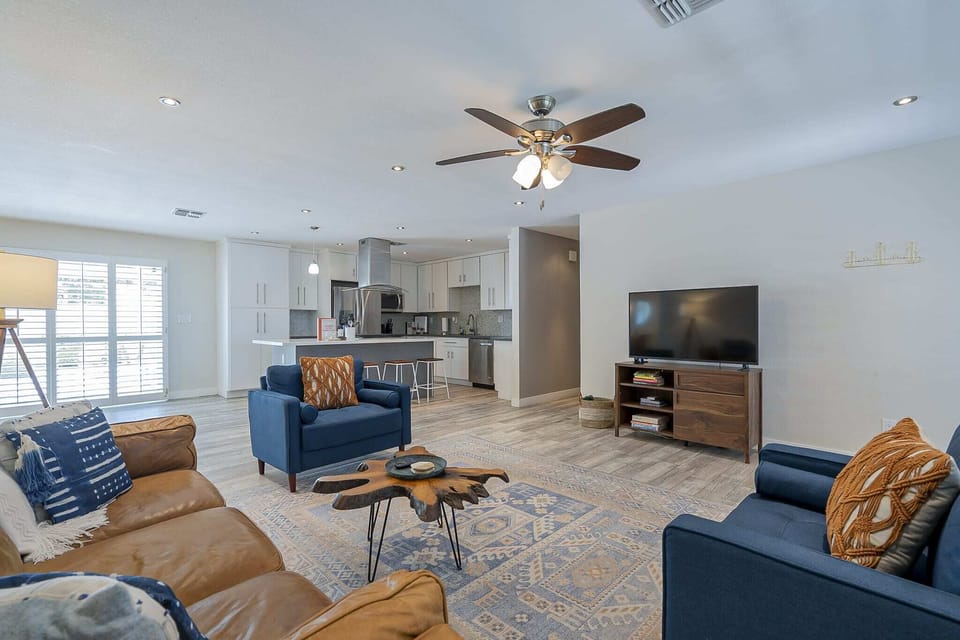 An open layout allows for all guests to interact no matter the occasion.