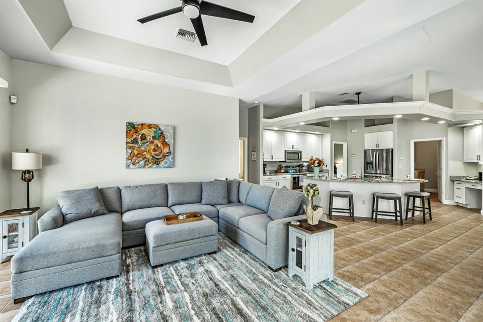 The open concept floor plan means you're always together