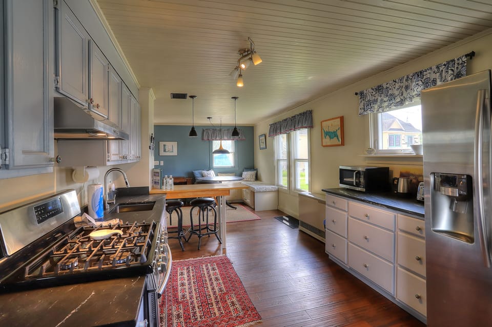View of Kitchen and Dining Area