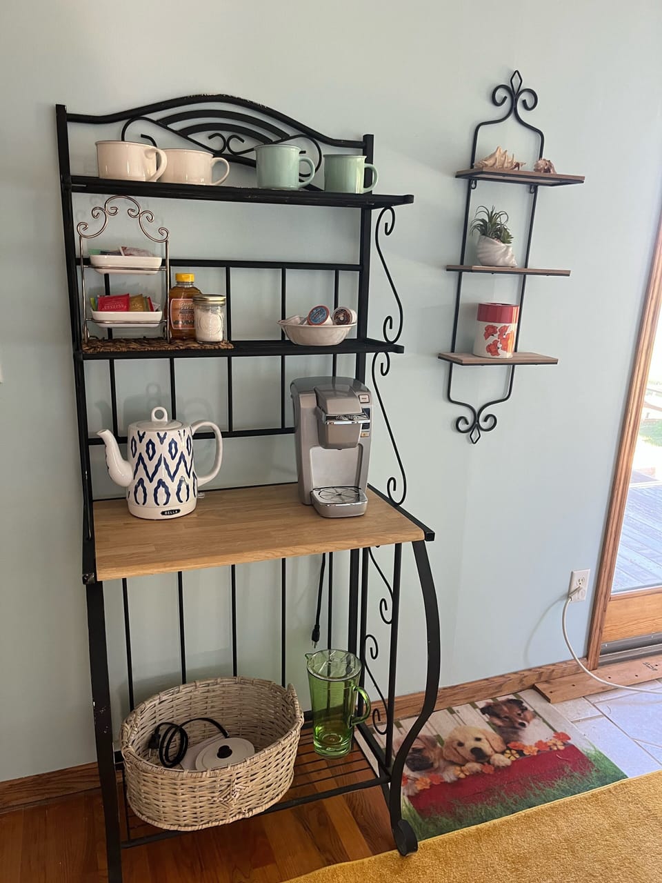 Enjoy coffee or tea from our stocked coffee bar. 