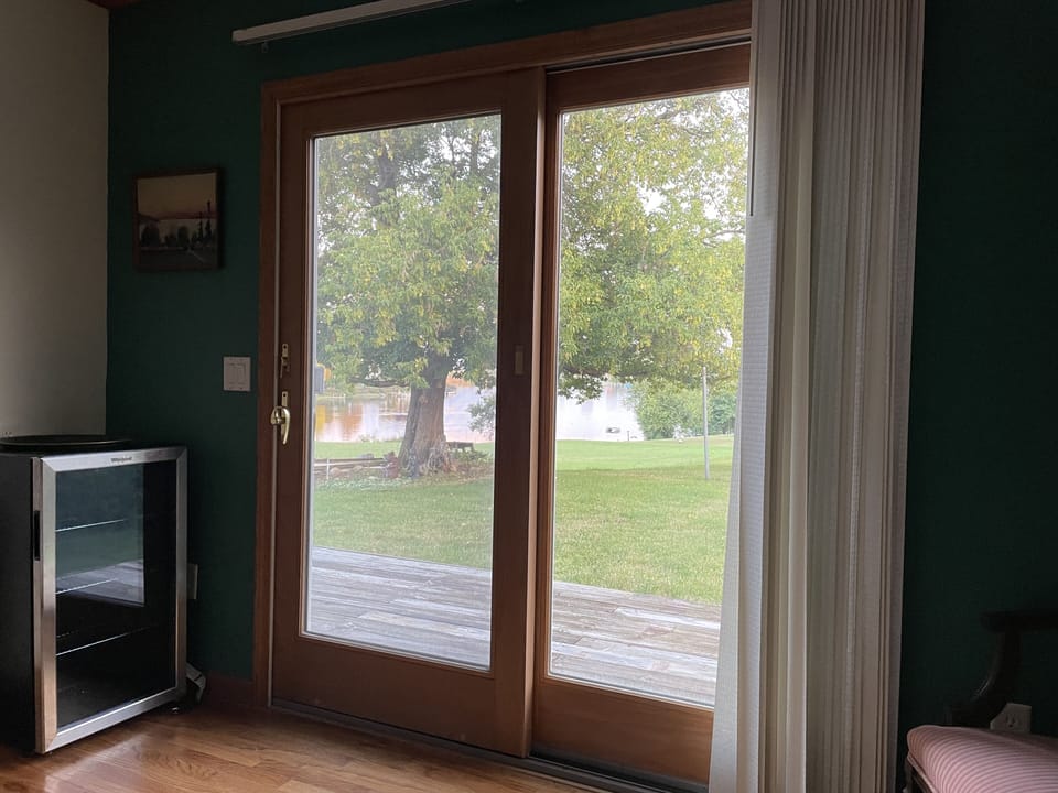 View of the river from the master suite