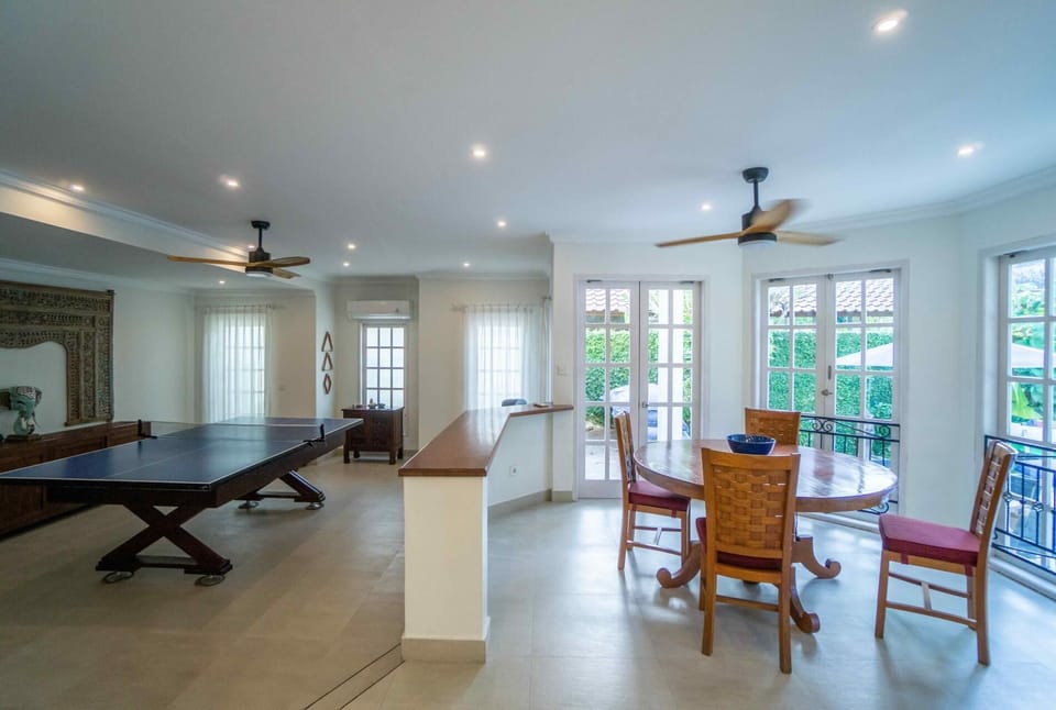 with indoor dining