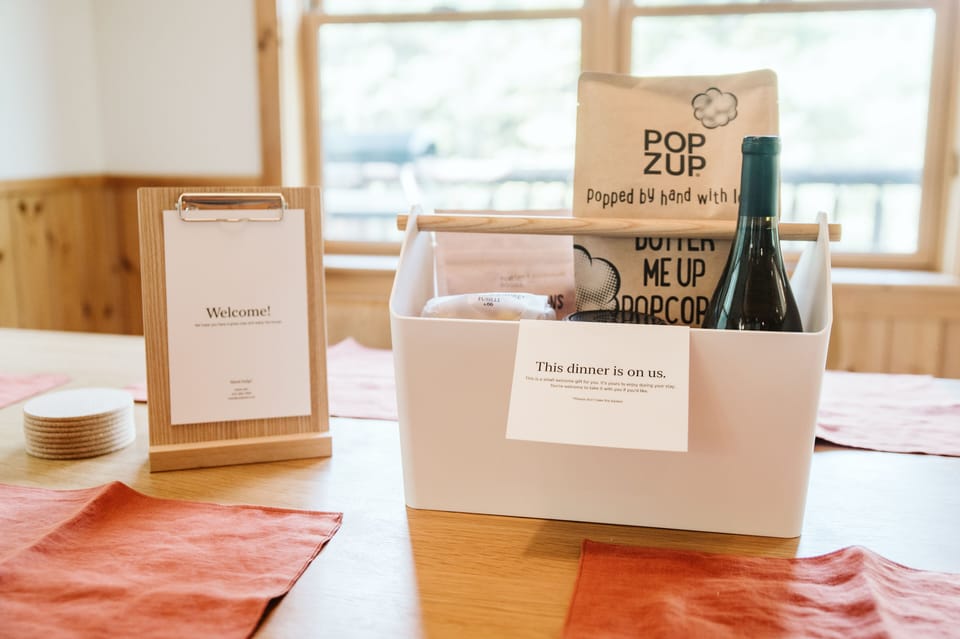 For extra convenience, let us treat your first meal