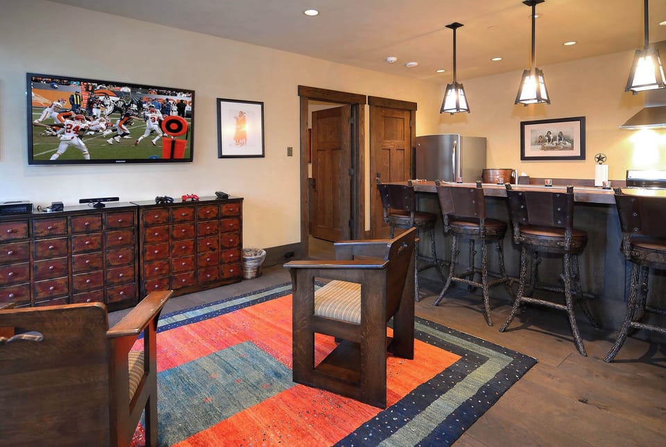 Lower level media room