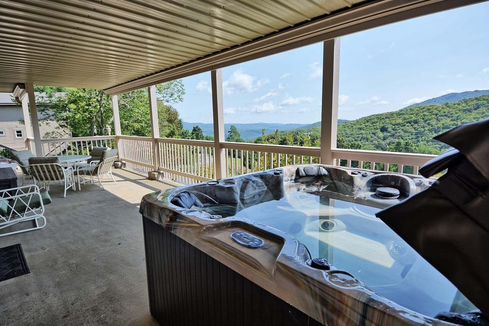 Relax in our NEW 6 person hot tub