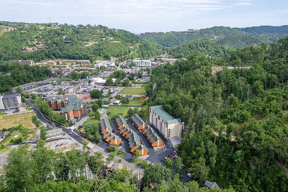 Gatlinburg Towers Condos Arial View-2