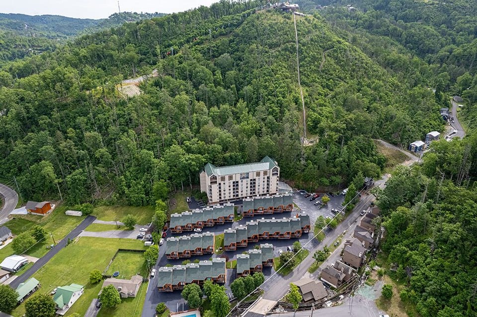 Gatlinburg Towers Condos Arial