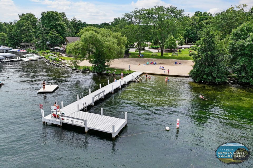 Abbey Springs lake front, beach