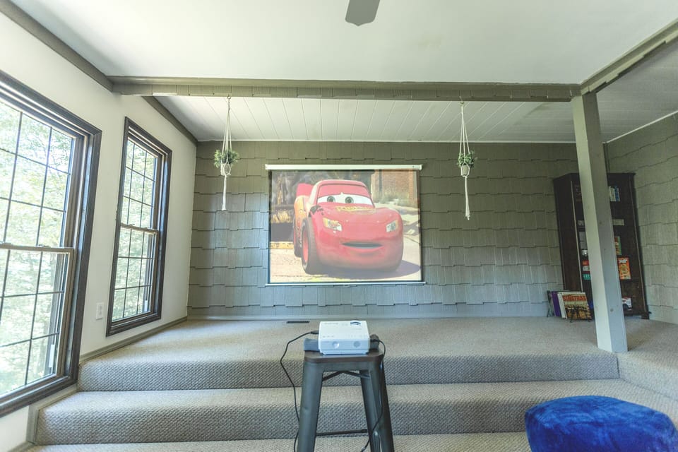 projector for movie night, game night, sports, anything you can see on laptop