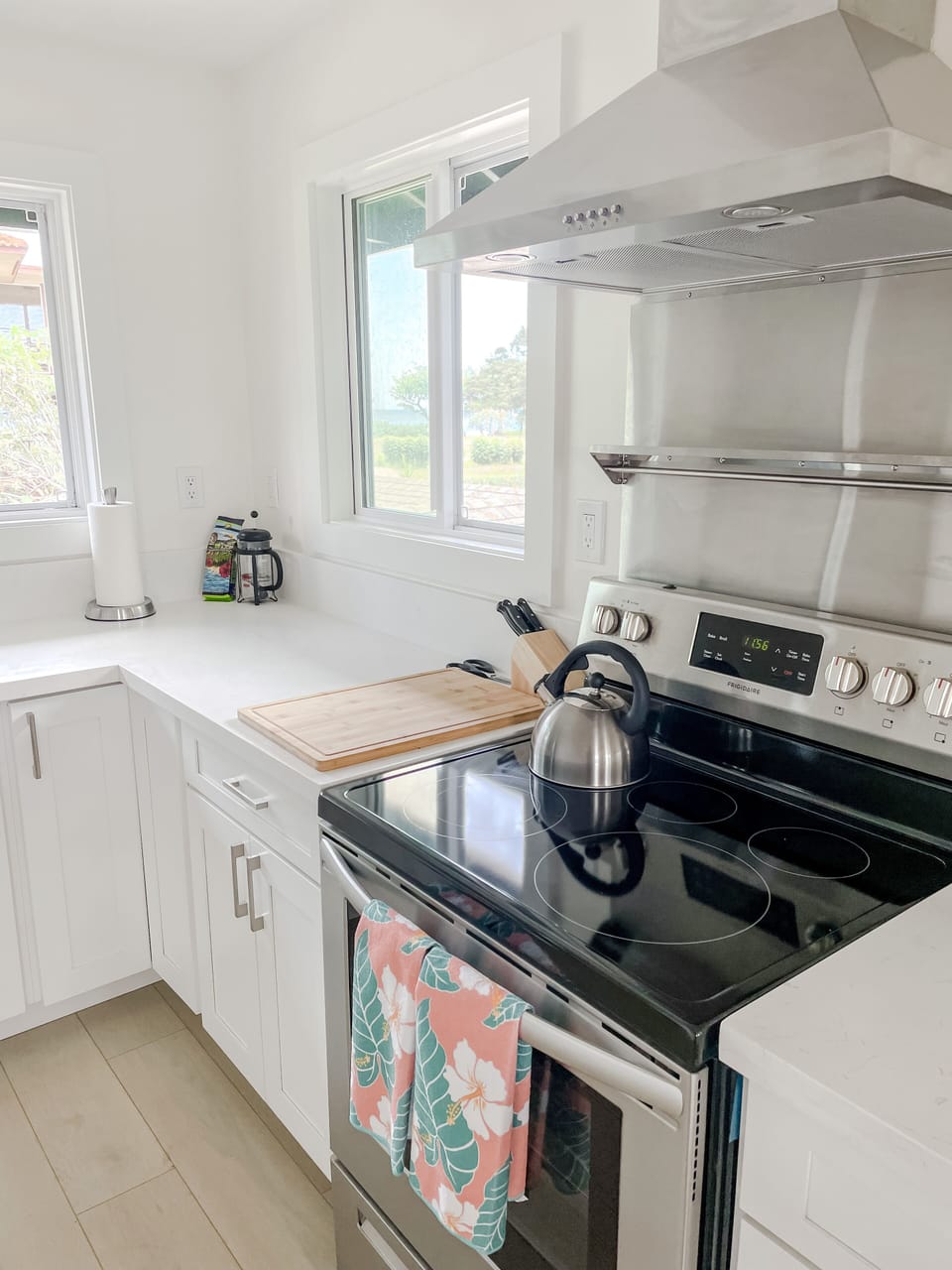 Make your coffee while you watch the waves roll in