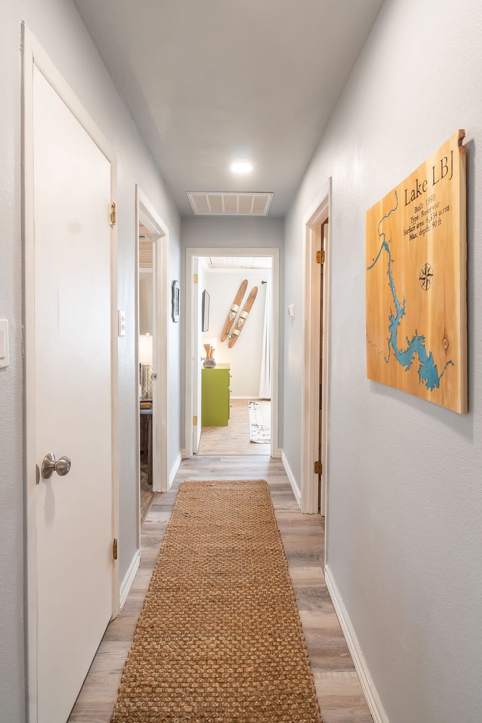 Welcome to our elegant property, where a grand hallway greets you upon arrival. 